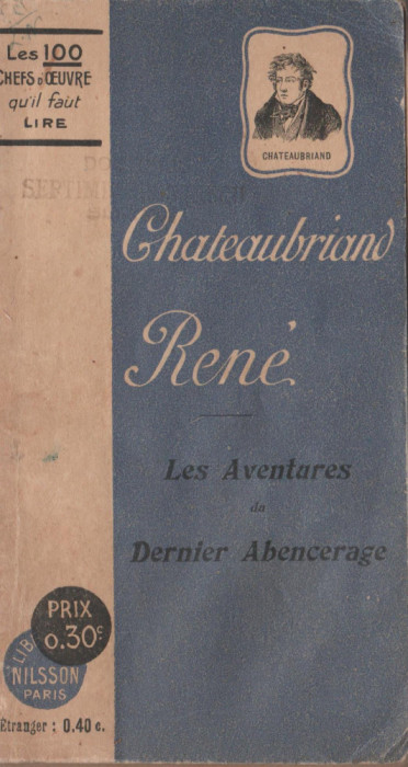 Chateaubriand - Rene - Aventures de Dernier Abencerage