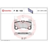 Placute frana Audi Q7 (4lb), Q7 Van (4lb); Porsche Cayenne (9pa); Vw Touareg (7la, punte spate, nu pentru discuri frana Carbon-Ceramic; pregatit pent, BREMBO