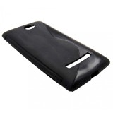 Husa silicon S-line neagra pentru HTC Windows Phone 8S