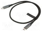 Cablu USB 3.1 USB C VENTION 0,5m 100W nichelat