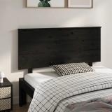 Cumpara ieftin Tăblie de pat, negru, 139x6x82,5 cm, lemn masiv de pin