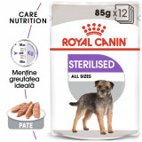 Cumpara ieftin Royal Canin Sterilised Adult hrana umeda caine sterilizat (pate), 12 x 85 g
