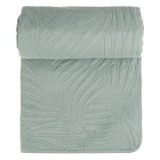 Cuvertură Textil Verde Mentă cu Model Frunze 160x230cm, CMCLASS