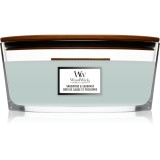 Woodwick Sagewood &amp; Seagrass lum&acirc;nare parfumată cu fitil din lemn (hearthwick) 453,6 g