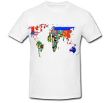 Cumpara ieftin Tricou &quot; Harta cu steaguri &quot;