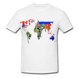 Tricou &quot; Harta cu steaguri &quot;