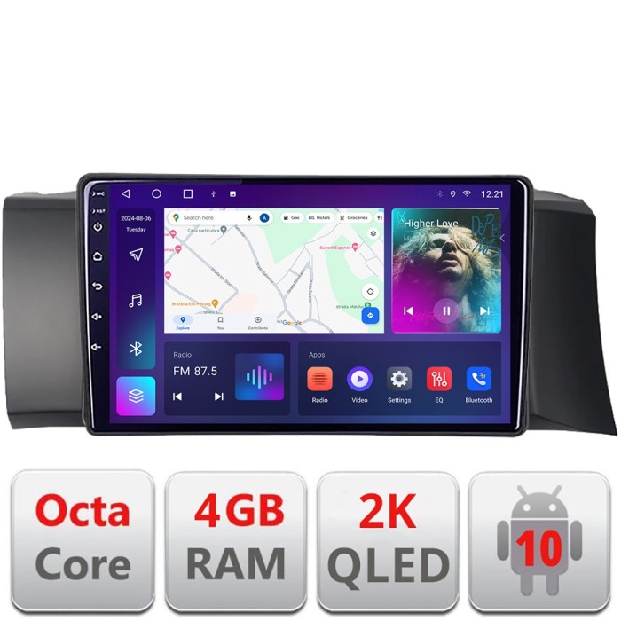 Navigatie Subaru BRZ 2012-2021 Toyota GT 86 2012-2021 Android ecran Qled 2K Octa core 4+32 KIT-BRZ+EDT-E409-2K CarStore Technology