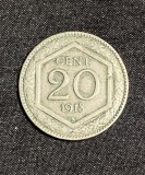 Moneda 20 centesimi 1918 Italia