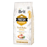 Brit Fresh Great Life Adult S-XL, Pui cu Cartof, hrană uscată conținut redus cereale c&acirc;ini, 12kg