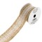 Panglică Iuta Cu Dantelă, Natural, Lungime 4m, Lățime 53mm
