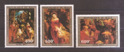 Mali 1977 - Detalii din &amp;bdquo;Adorarea Magilor&amp;rdquo; de Rubens, PA, MNH foto