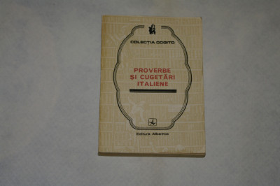 Proverbe si cugetari italiene - 1982 foto