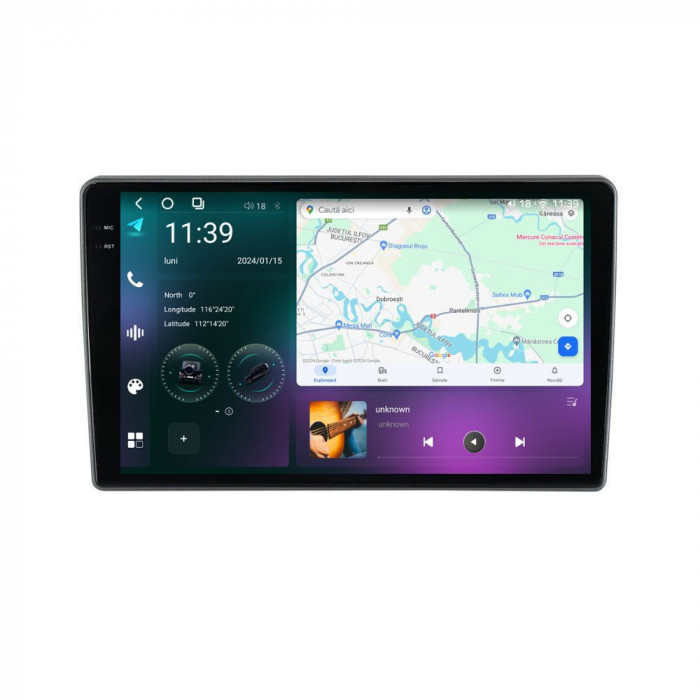 Navigatie dedicata cu Android Nissan Note 2005 - 2013, 12GB RAM, Radio GPS Dual