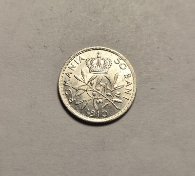 50 bani 1910 UNC foto