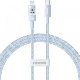 Cablu Date si Incarcare USB-C - Lightning Baseus Gem, 20W, 2m, Bleu P10373001311-01