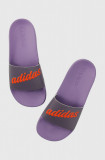 adidas papuci femei, culoarea violet