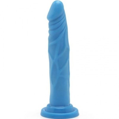 GET REAL - HAPPY DICKS DONG 19 CM BLUE foto