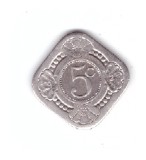 Moneda Olanda 5 cents 1923, stare buna, curata, Europa, Cupru-Nichel