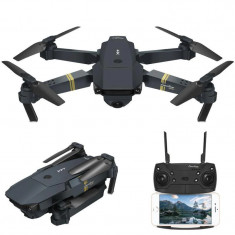 Mini drona pliabila cu camera video 4K, WIFI, telecomanda, 2 baterii foto