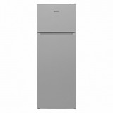 Frigider cu doua usi Heinner HF-V212SE++, 212 l, Clasa E, Iluminare LED, Usi reversibile, H 145 cm, Argintiu
