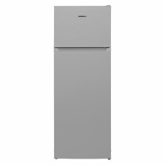 Frigider cu doua usi Heinner HF-V212SE++, 212 l, Clasa E, Iluminare LED, Usi reversibile, H 145 cm, Argintiu