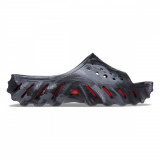 Papuci Crocs Echo Marbled Slide Negru - Black/Flame, 36 - 39, 42, 43, 45