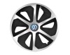 Set 4 capace roti Roco Gri-Negru R14 pentru gama auto VW, Autohelix MSA