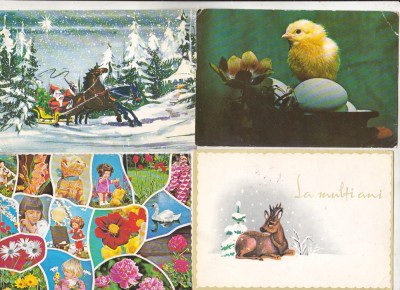 bnk cp Romania - Lot 20 felicitari diferite circulate/necirculate/uzate foto