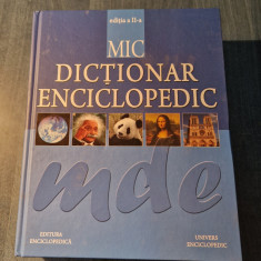 Mic dictionar enciclopedic editia a 2 a revazuta si adaugita