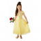 Costum Disney Deluxe Belle, varsta 7-8 ani, marime L, Galben