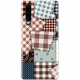 Husa silicon pentru Huawei P30, Patchwork Vector