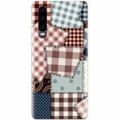 Husa silicon pentru Huawei P30, Patchwork Vector foto