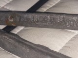 Bara de cositor veche,bara veche de cositor intreaga nefolosita cu marcaj