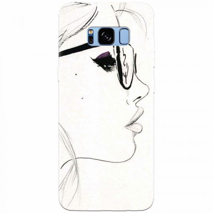 Husa silicon pentru Samsung S8, Girl Face