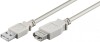 Cablu prelungitor USB A 2.0 tata USB A 2.0 mama 1.8m gri Goobay
