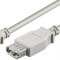 Cablu prelungitor USB A 2.0 tata USB A 2.0 mama 1.8m gri Goobay