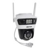 Camera de supraveghere tripla JORTAN6 cu Wi-Fi si pe cablu retea RJ45