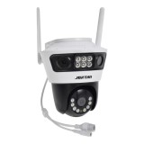 Cumpara ieftin Camera de supraveghere tripla JORTAN6 cu Wi-Fi si pe cablu retea RJ45