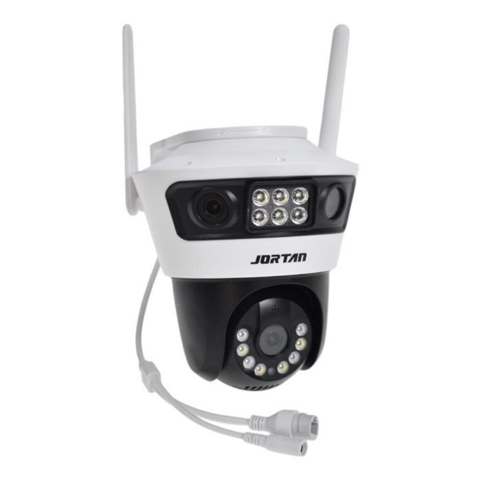 Camera de supraveghere tripla JORTAN6 cu Wi-Fi si pe cablu retea RJ45