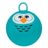 Minge de Sarit (Hop Hop) Verde cu Design de Bufnita - Distractie Activa pentru Copii, 45cm