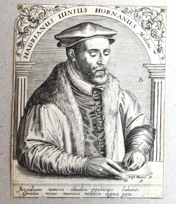 Theodore de Bry, J J Boissard &amp;quot;Hadrianus Iunius Hornanus&amp;quot; gravura 1620 foto