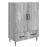 vidaXL Bufet cu sertar Sonoma gri 66 x 34,5 x 95 cm Lemn prelucrat 894901