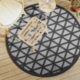 Cumpara ieftin Covor de exterior, ARAKIL negru, &Oslash;160 cm, PP