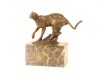 Puma-statueta din bronz pe un soclu din marmura SL-11, Animale