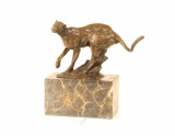 Puma-statueta din bronz pe un soclu din marmura SL-11, Animale