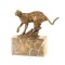 Puma-statueta din bronz pe un soclu din marmura SL-11