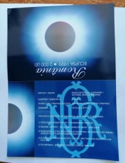 5 x 2000 lei Eclipsa UNC in pliant de prezentare BNR