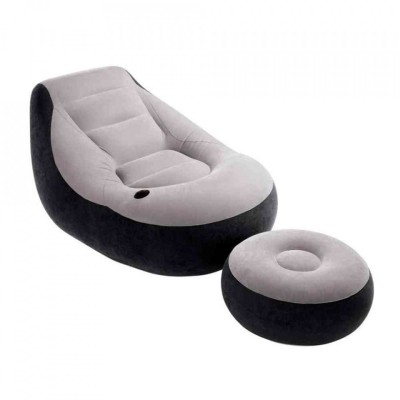 Sezlong Gonflabil cu Suport Picioare Intex 68564NP foto