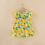 Rochita pentru fetite - Yellow flowers (Marime Disponibila: 4 ani)