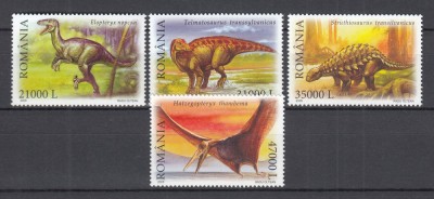 ROMANIA 2005 LP 1675 DINOZAURI DIN TARA HATEGULUI ROMANIA SERIE MNH foto